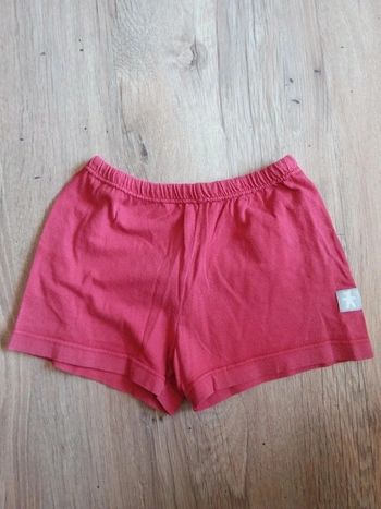 Short rouge 6 mois mixte