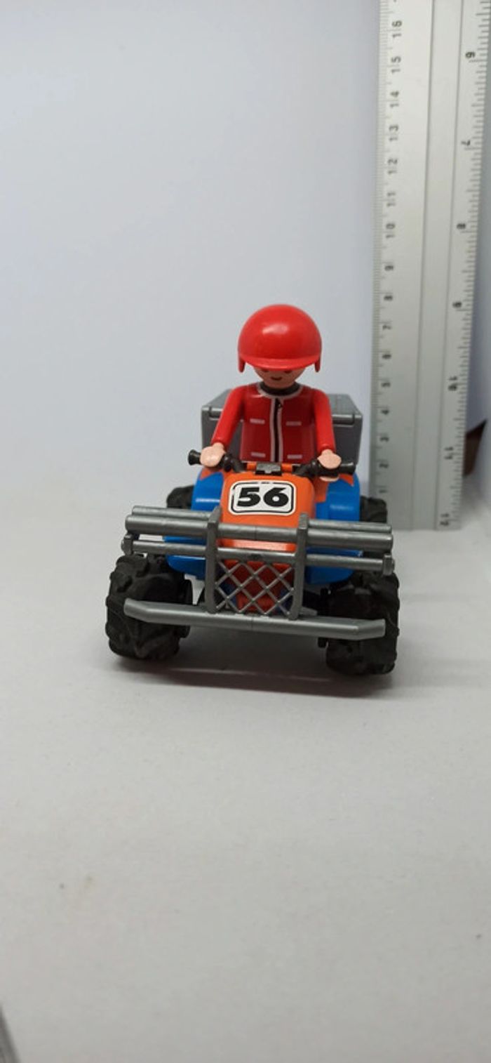 Homme secouriste avec quad à friction playmobil - photo numéro 2