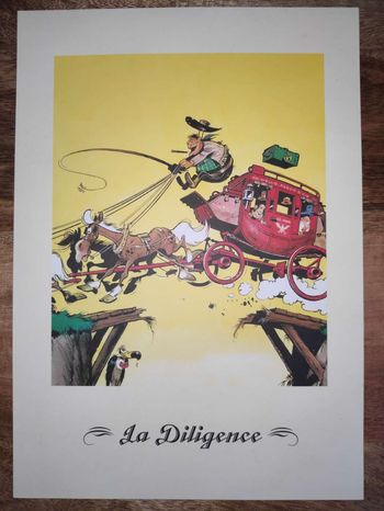 Ex-Libris Lucky Luke La Diligence