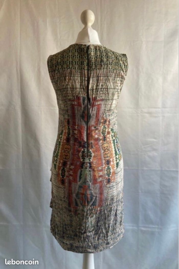 Robe motifs ethniques multicolores Démarquée taille 34 / XS - photo numéro 5