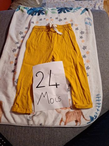 Pantalon léger jaune