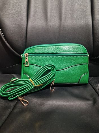Sac pochette verte