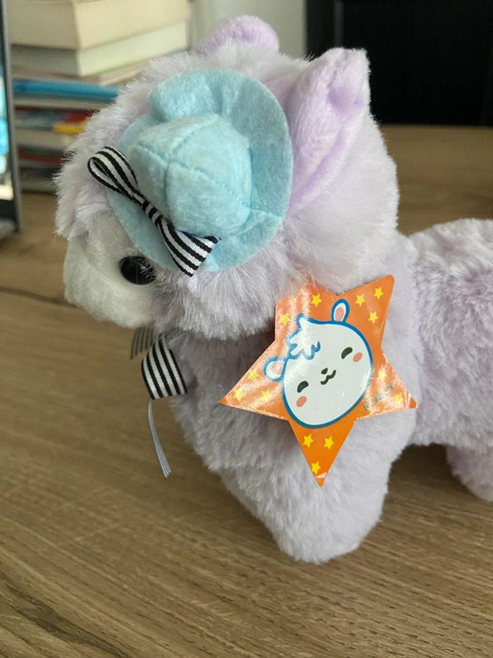 Petite peluche alpaga violine - photo numéro 3