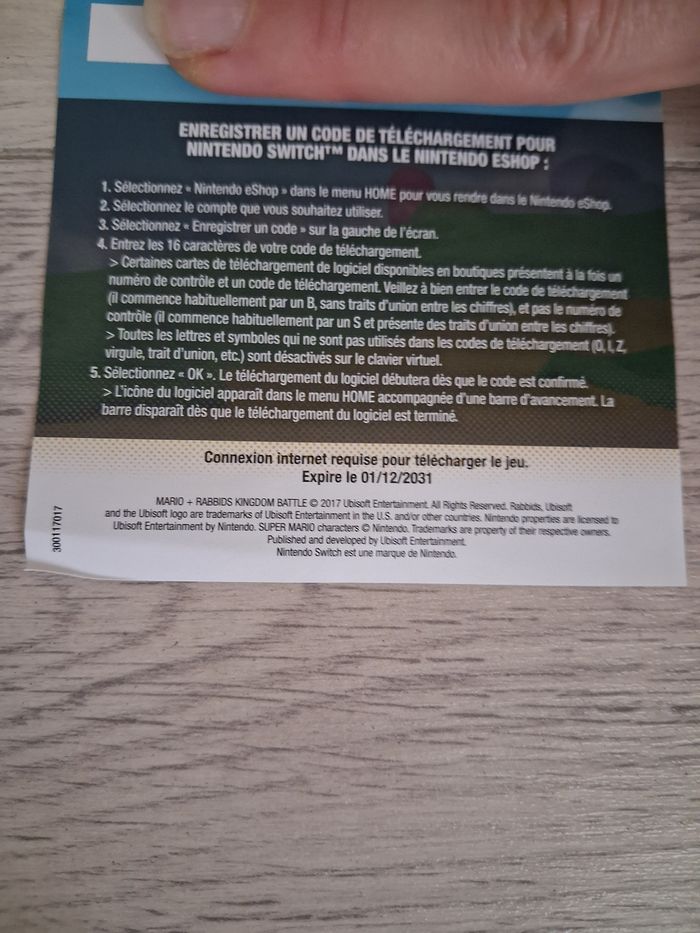 Jeu Nintendo Switch "Mario + lapins cretins kingdom battle" en tres bon etat - photo numéro 6