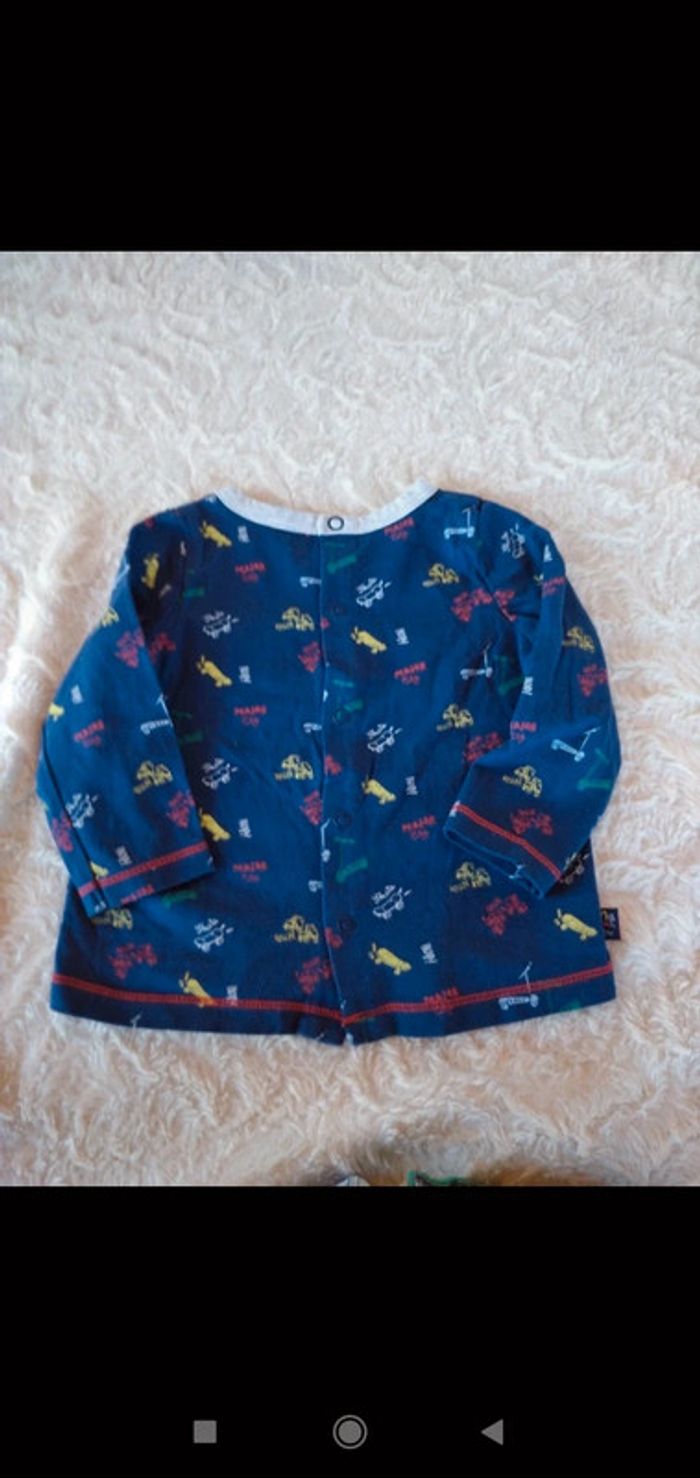 Ensemble (tee shirt manches longues+ jeans) Garçon 6 mois Sergent major - photo numéro 9