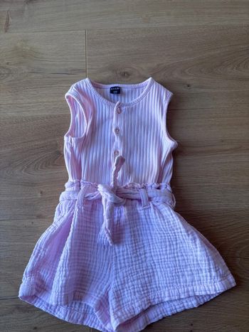 Combishort gaz de coton Kiabi