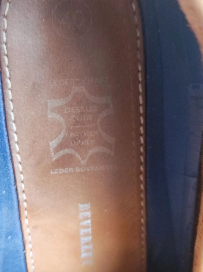 Chaussures bateau camel blanc cuir / Beverley - 40 - photo numéro 10