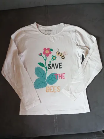 Tee shirt chemise manches longues Fille 8 ans Abeilles Orchestra