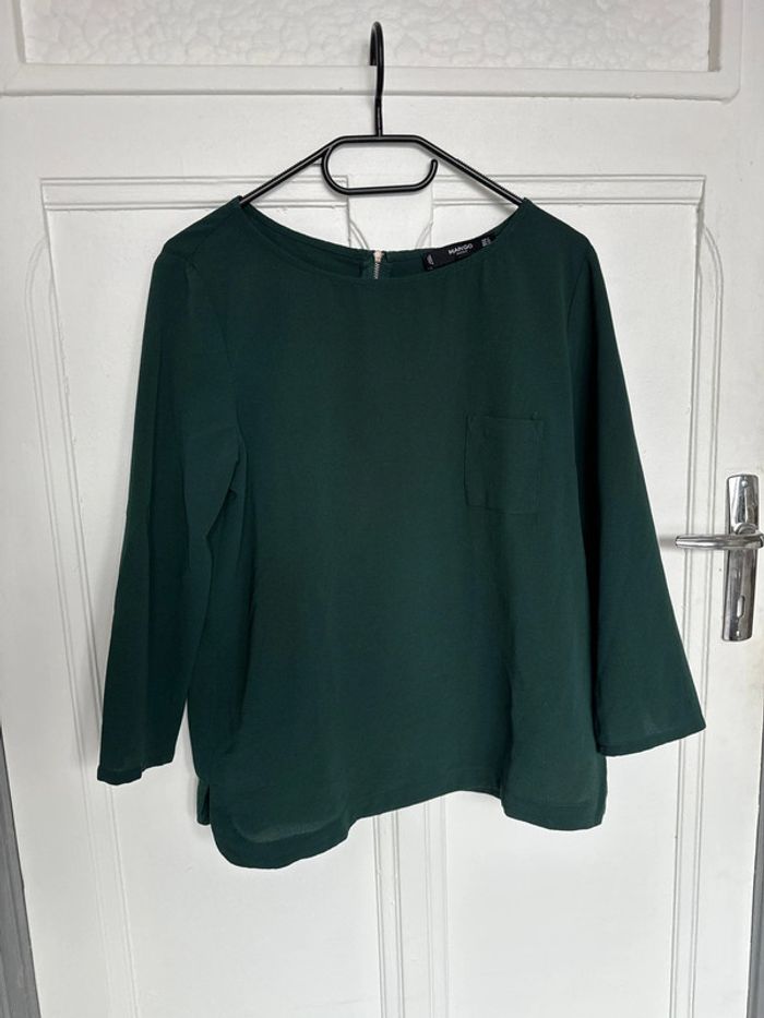 Blouse manches 3/4 mango