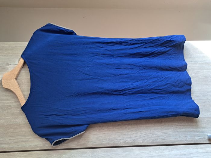 T-shirt bleu à chainettes Camaieu - photo numéro 5
