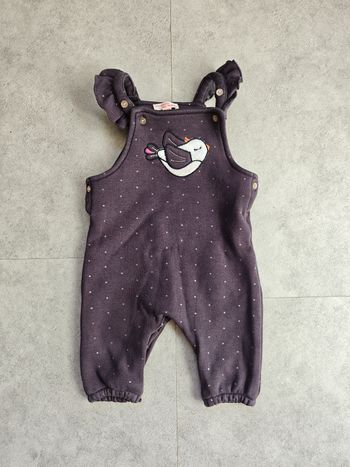 6 mois  (68 cm) - salopette fille doublée polaire (DPAM)