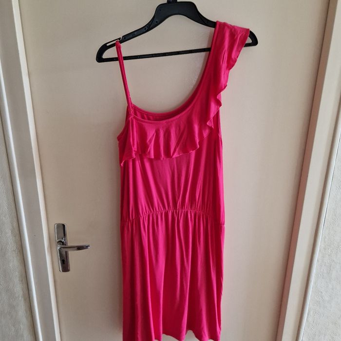 40/42  L robe été fluide rose fushia - photo numéro 4