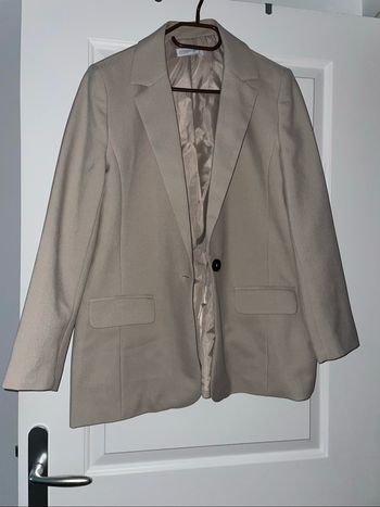veste de blazer beige