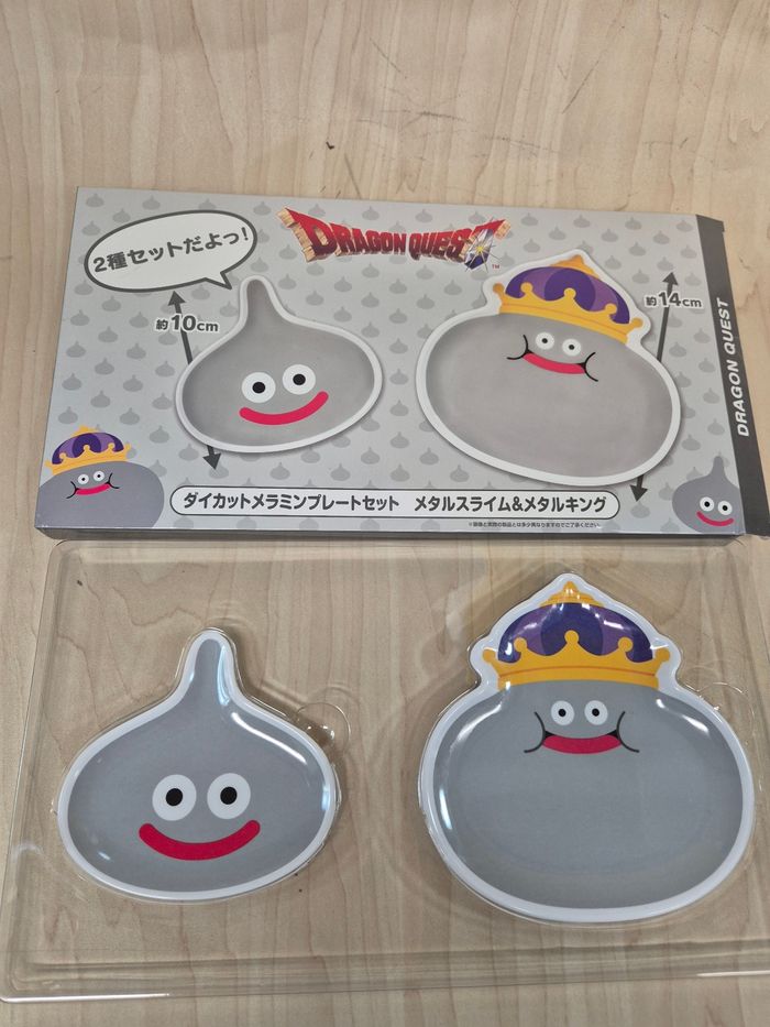 Set 2 mini assiettes Dragon Quest Metal Slime - photo numéro 3
