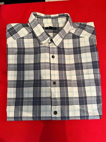 Chemisette chemise homme manches courtes L carreaux