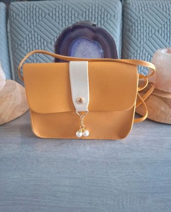 Petit sac à main jaune moutarde chic – Neuf sans étiquette