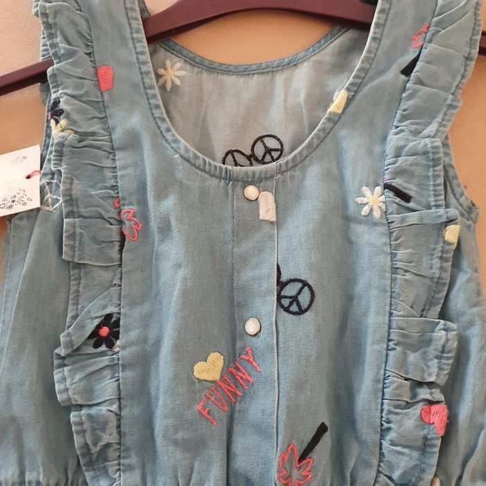 Combi short brodée taille 6 ans Lili Marelle - photo numéro 4