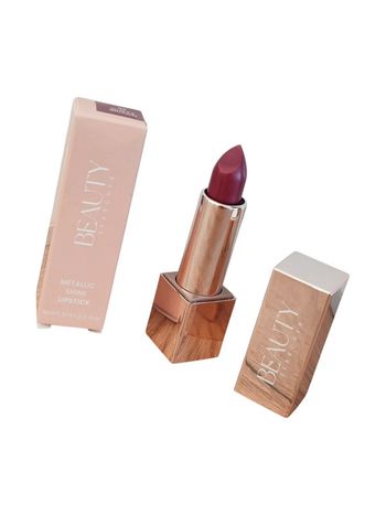 Rouge à lèvres vegan Brillant métallique 02. Guilty Brown
