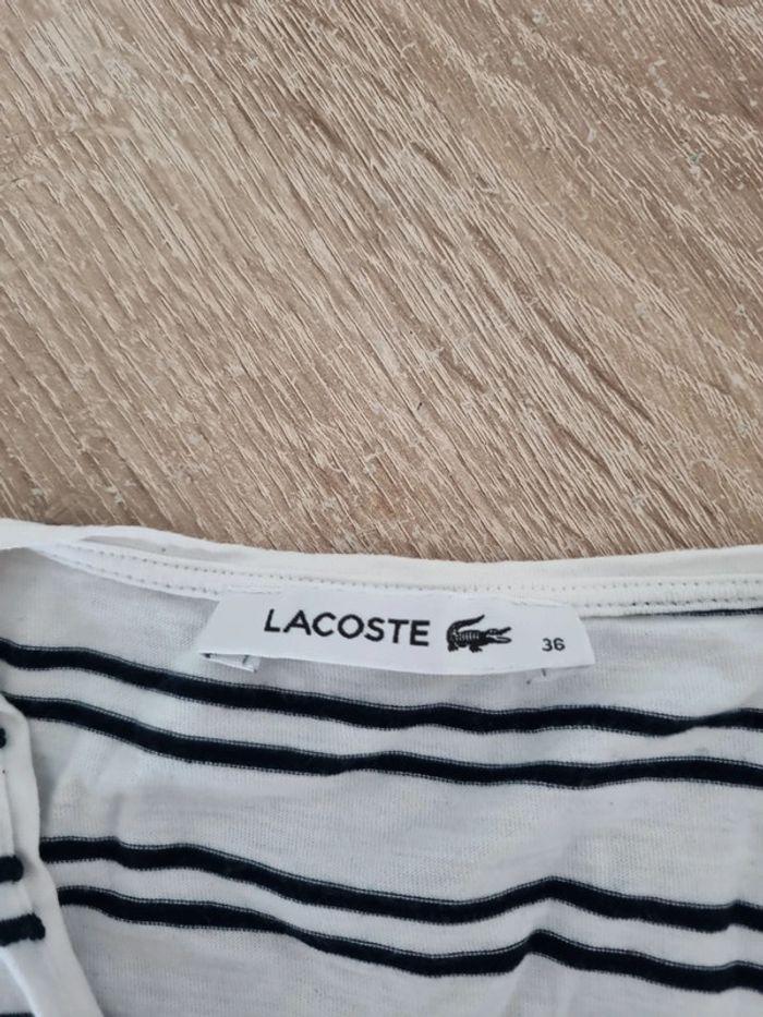 Tee shirt lacoste - photo numéro 3