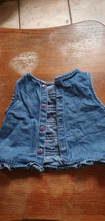 Veste en jean's sans manche