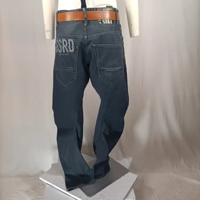 Jean bretelles G-Star RAW 3301 Loose Fit bleu brut – Taille 32 A1195 - photo numéro 6