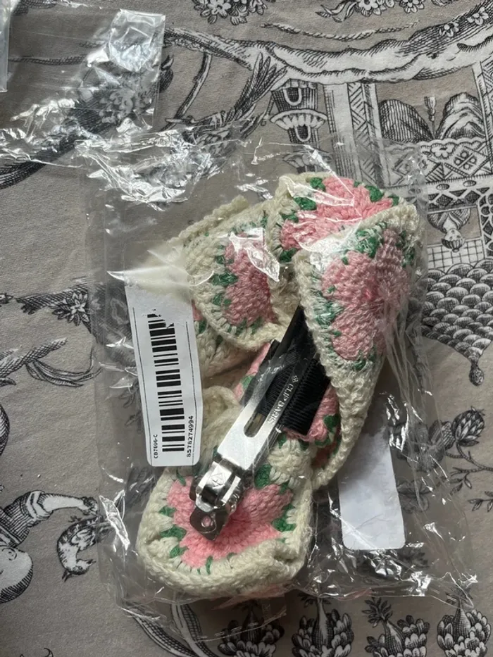 Barrette noeud en crochet 🎀 - photo numéro 7