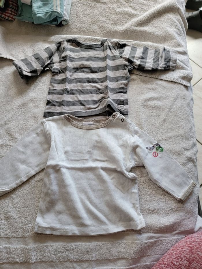 Lot de 5 tee-shirts manches longues 6 mois - photo numéro 2