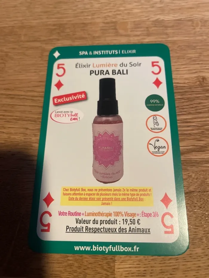 Élixir lumière du soir Purabali - photo numéro 4