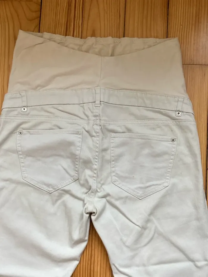 Pantalon de grossesse maternité beige taille 38 - photo numéro 6