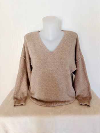 Pull beige femme en alpaga Mika Elles - Taille L
