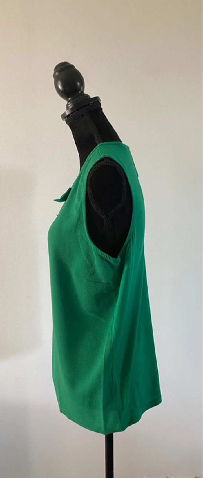 Blouse Naf Naf verte taille 40 manches courtes - photo numéro 3