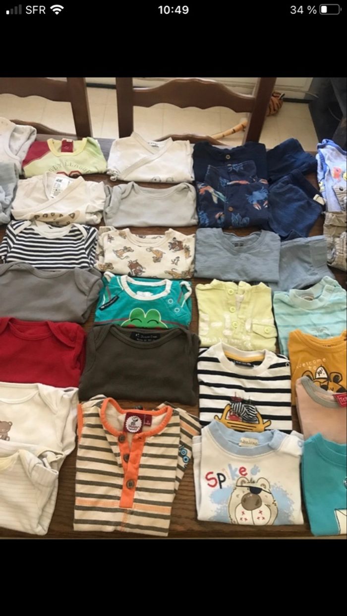 Lot vêtements bébé garçon été 1 et 3 mois - photo numéro 5