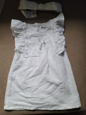Robe été ou baptême bébé fille