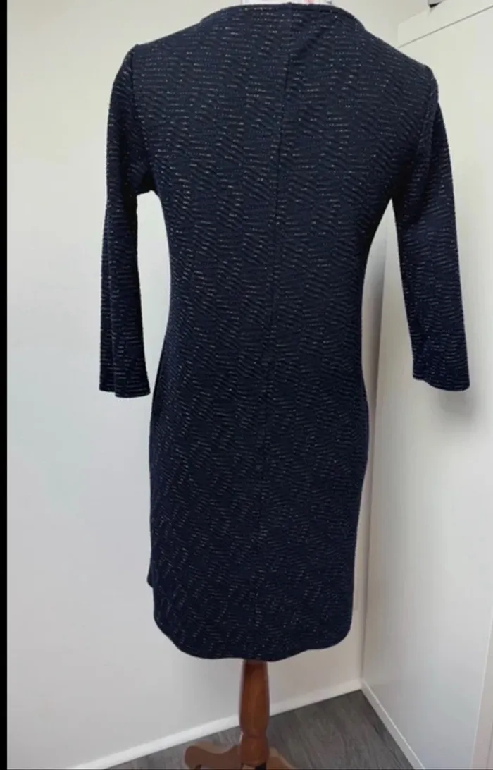 Robe bleu chiné Promod taille 38 ou M - photo numéro 8