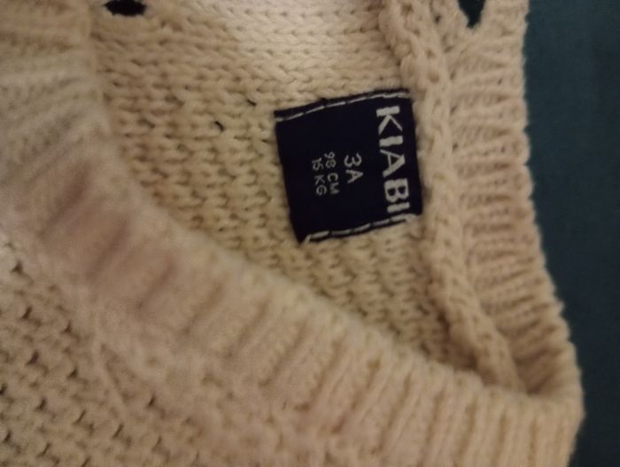 Pull crème beige kiabi - photo numéro 4