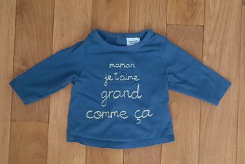 T shirt longues manches 3 mois
