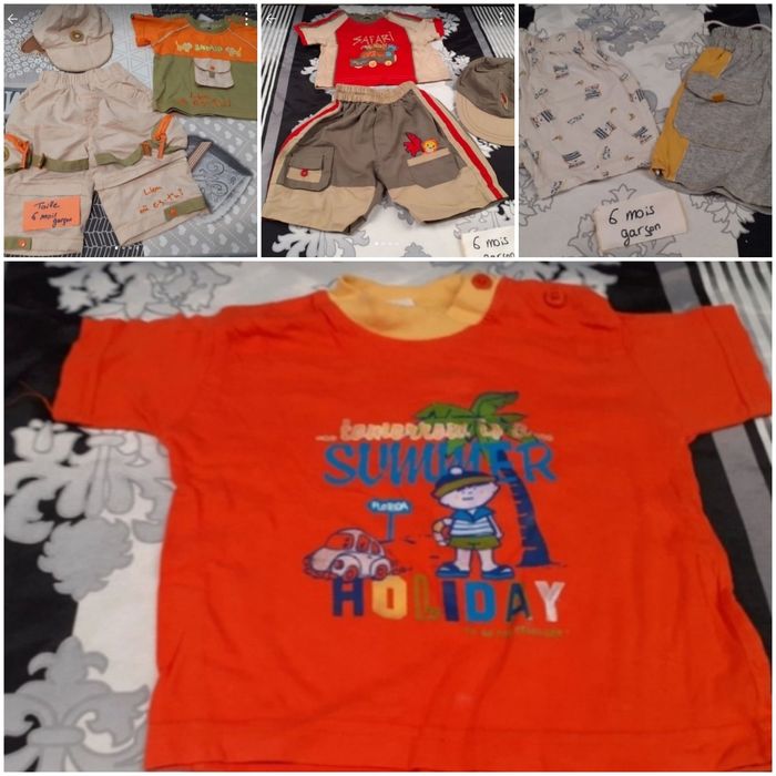 Lot été 6 mois garçon