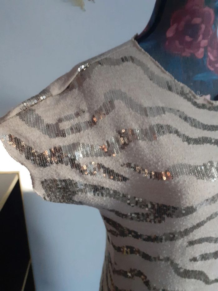 Robe pull sequin doré S 36 - photo numéro 2