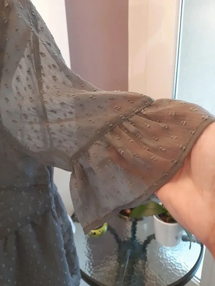 Blouse en voile transparent plumetis - photo numéro 4