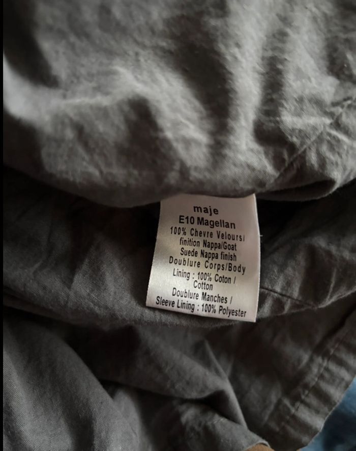Superbe veste en cuir daim Maje 38 - photo numéro 10
