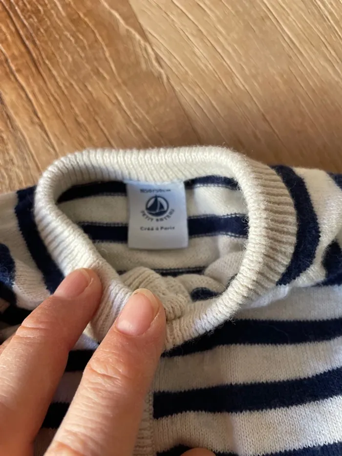 Ensemble Marin Petit Bateau Neuf Naissance - photo numéro 3