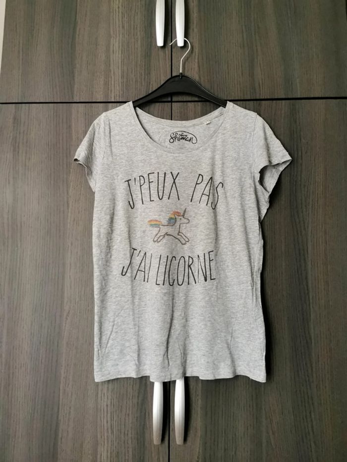 T-shirt "J'peux pas j'ai licorne"
