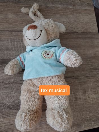 Doudou ours tex boîte a musique