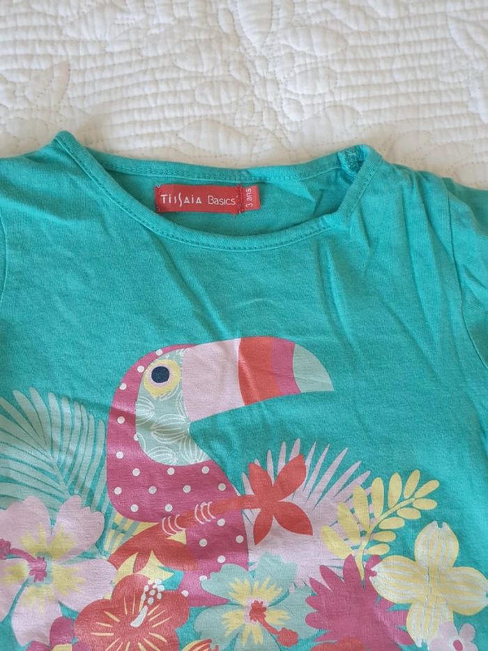 Ensemble lot tee shirt jupe tisaia basics 3 ans - photo numéro 3