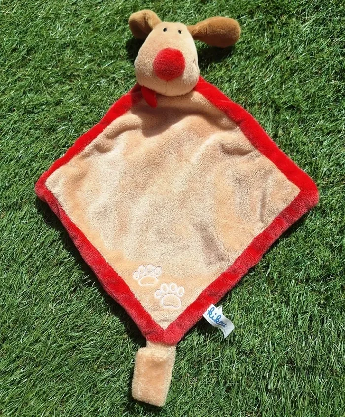 Doudou Chien attache-tétine / Kikou