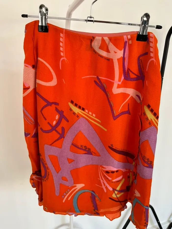 Jupe courte orange Christian Lacroix - photo numéro 2