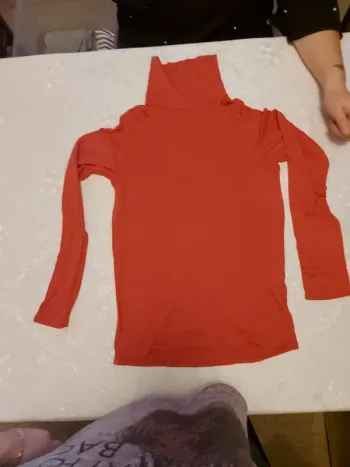 Haut col roulé fille