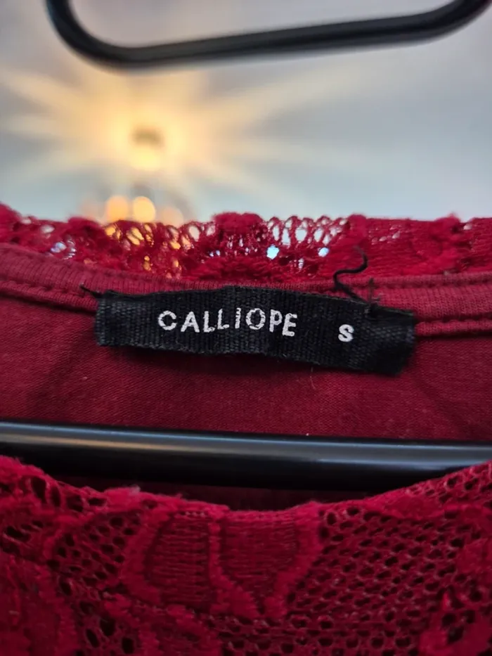 T-shirt bordeaux Calliope - photo numéro 4