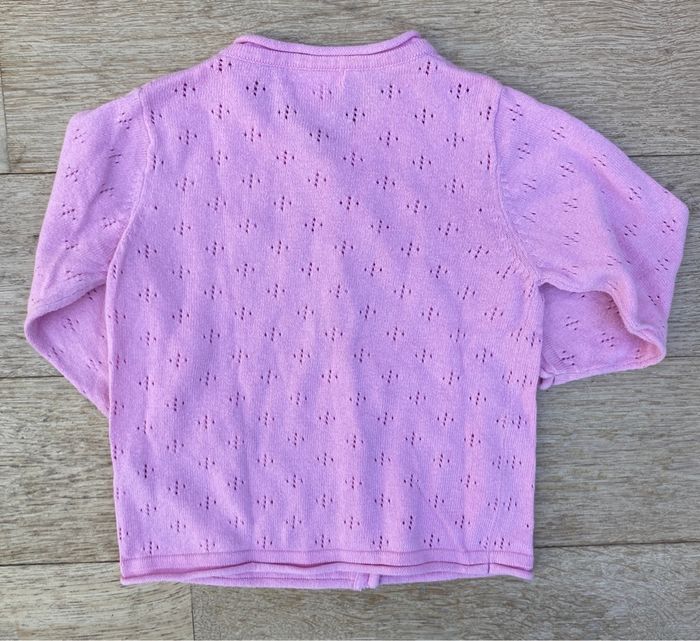 Gilet pull boutons rose Orchestra fille 18 mois - photo numéro 2