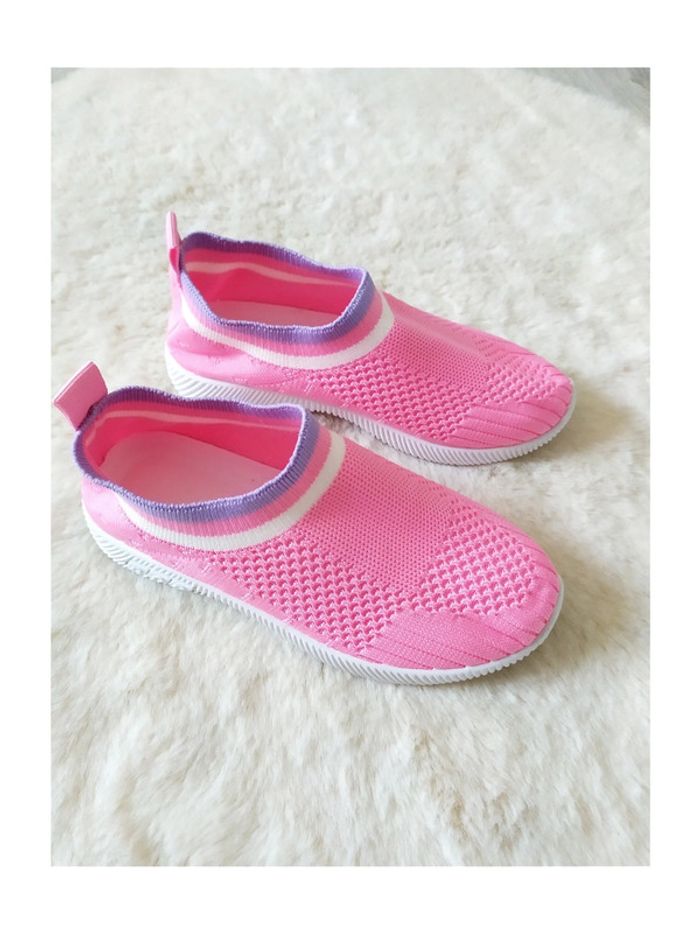 Baskets rose fuchsia sans lacets pointure 35